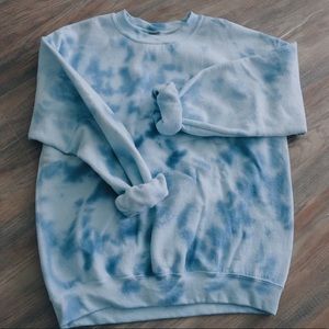 Blue Tie Dye Sweatshirt